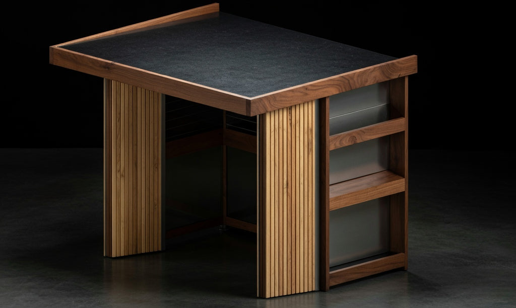 BBQ Enclosure (#3) 2.8m, Bifold WPC Doors, Cantilever Roof & Planter | Outdoor Kitchen Cover NZ