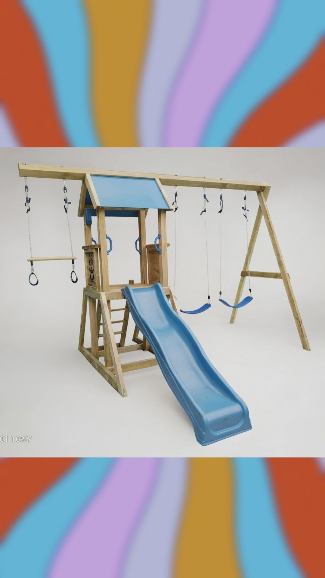 The Minion Playset (#2) - with Trapeze, Slide and Swings
